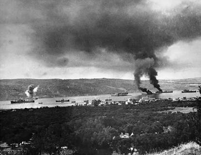British shipping under attack in Suda Bay