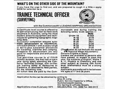 1970 newspaper advertisement for Natmap TTO's.
