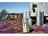 1972 : Featherstonhaugh camp - personal and clothes washing facilities.