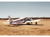 1968 : A fixed wing Piper PA-32-260 Cherokee Six (VH-GAO) from Geraldton Air Charter used for spot photography of 75 second order mapping control traverse stations around Geraldton, Carnarvon and Houtman Abrolhos Islands.