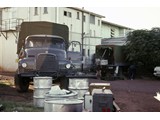 1968 : Lawrie O'Connor at Tennant Creek with vehicles.