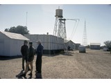 1969 : Giles Meteorological Station - (L-R) RAV, Milton Biddle & Giles OIC Mr Capon.