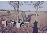 1968 : At SSM3453 near Wanaaring, NSW baro-heighting - photographer's shadow Oystein Berg.