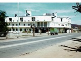 1968 : Interesting picture of Underdown's Hotel Alice Springs as most Natmappers who stayed there would remember it. If you look closely at the first floor balcony (above the tree at the rear of the FCLR) the figure is likely the Publican Lycurgus John Ricard Underdown (Uncle Ly). He was known for sitting there to keep an eye on the happenings in the town!