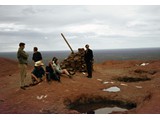 1968 : Photo of the condition of the cairn on Uluru, originally built in 1958 by Nat Map. 