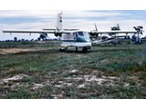 1979 : GAF Nomad N22B-25 VH-DNM and Cessna 170A VH-CAS at Tocumwal.