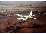 1981 : GAF Nomad N22B-25 VH-DNM over  the 'Cooper' near Innamincka in August. Taken with Harry's camera by Bob Goldsworthy from Mike Steele’s C172.