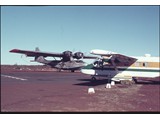 1978 : GAF Nomad N22B-25 VH-DNM and Consolidated Catalina VH-EXG at Meekatharra. 
