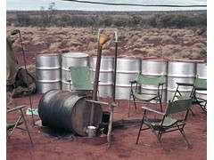 1972 TG133 Aerodist operations, WA at centre party camp Featherstonhaugh, hot water service.
