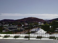 1969 : Anzac Hill from the Hotel Alice Springs.