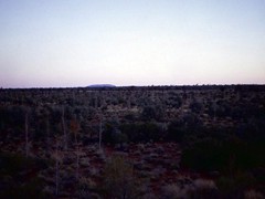 1970 : The Rock (Uluru) on the horizon.