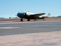 1969 : At Tennant Creek, ADASTRA Hudson aircraft likely there to undertake Airborne Profile Recording.