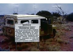 1974 : Along the Voakes Hill to Neale Junction geodetic traverse; Maralinga.