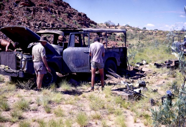 1966 Burnt-out vehicle