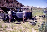 1966 Burnt-out vehicle