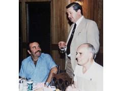 August 1985 : Klaus with (left) Peter Walkley and (right) Bill Jeffery.
