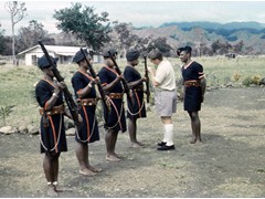 PNG 1961-64 : Native Constables being inspected 