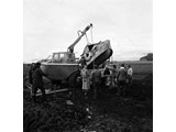 Recovering Walrus aircraft Atlas Cove (Courtesy John Manning).