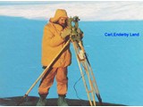 Carl surveying, Enderby Land.