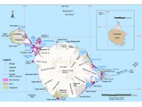 Heard Island map showing Rayner Rib.