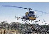 1968 : A Bell 47G-4 helicopter (VH-UTS) was chartered from Helicopter Utilities Pty Ltd to support second order theodolite and Tellurometer traversing for mapping control in Western Australia for two helicopter contracts.