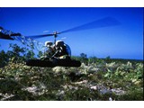 1966 : Bell 47G-3B-1 helicopter (VH-AHH) chartered from Rotorwork Pty Ltd used for Tellurometer survey party access for connections between islands in the Sir Edward Pellew Group off Borroloola in the Gulf of Carpentaria.