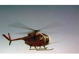1970 : Hughes 500 369HS helicopters VH-BLN (shown here) and later VH-SFS on charter from Jayrow Helicopters Pty Ltd supported Aerodist ground marking operations in Western Australia. Later that year VH-BLN was used to support Aerodist measuring operations in the Northern Territory.
