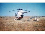 1971 : Hughes 500 369HS helicopter (VH-UHO) chartered from Helicopter Utilities Pty Ltd supported positioning of Aerodist remote parties. VH-UHO crashed on take-off during a willy-willy near Lake Nash homestead.
