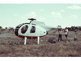 1971 : Hughes 500 369HS helicopter (VH-UHO) chartered from Helicopter Utilities Pty Ltd supported positioning of Aerodist remote parties. VH-UHO crashed on take-off during a willy-willy near Lake Nash homestead and was replaced by a Bell 206A Jet  Ranger VH-ANC.