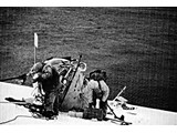 1959-60 : Trans Australia Airlines provided two Hiller 12C helicopters (VH-THB and VH-THC) to support ANARE summer operations. VH-THC crashed at Ivanoff Head after being caught in strong downward flowing winds. VH-THC (shown here post-crash) was destroyed.