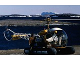 1964-65 : Helicopter Utilities Pty Ltd. provided three Bell 47G helicopters (VH-UTA, VH-UTB and VH-UTC) – VH-UTB in Antarctica shown here.