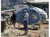1969 : (L-R) Dave King (engineer) & Cliff Dohle (pilot) from Jayrow Helicopters.
