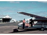 1974 : VH-EXP pilot Dave Leary from Executive Air Services.