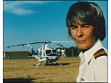 1985 (circa) : Captain Christine Davy at Adelaide with a Lloyd Helicopters Bell 412 (Neva Cavenagh image).
